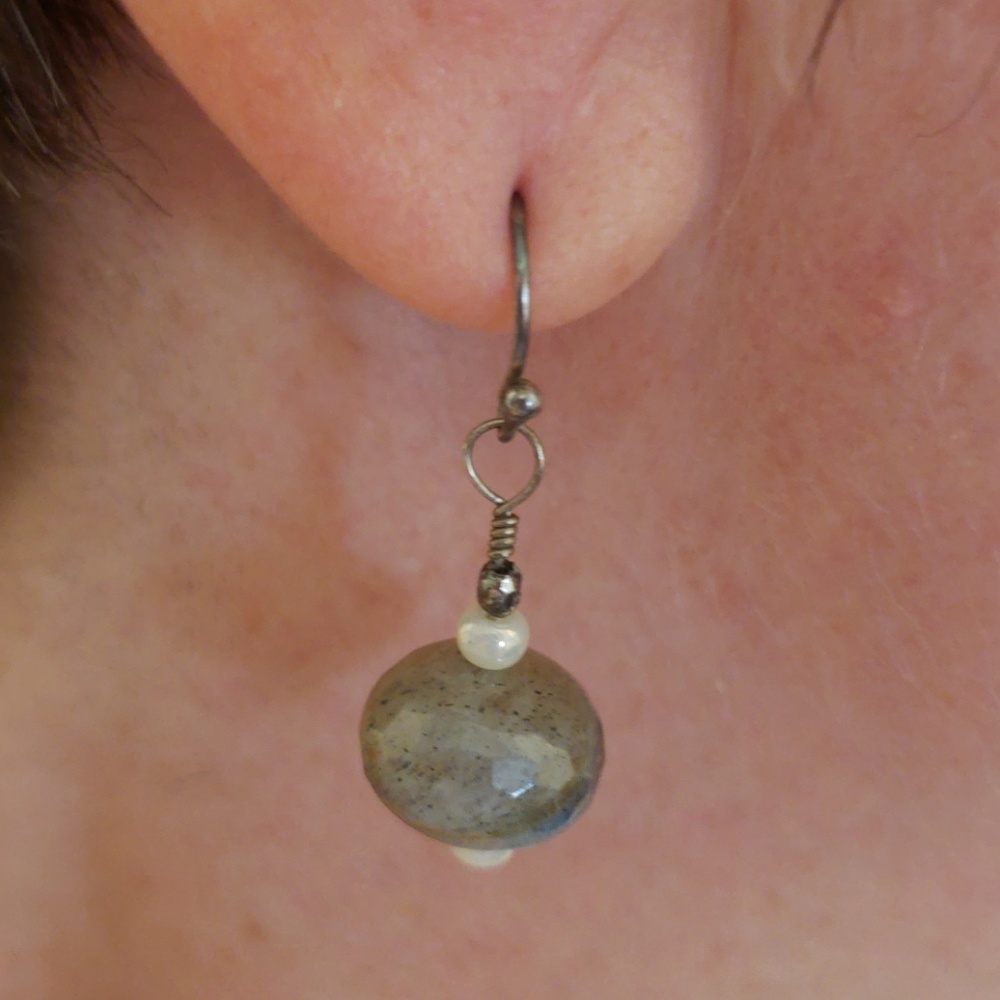 Silvertone earrings